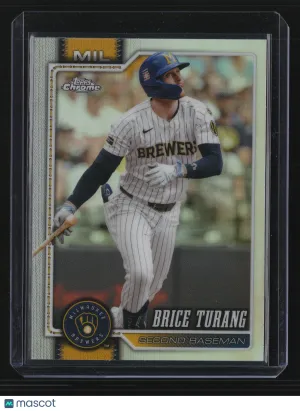 Brice Turang 2026 Topps Chrome #4-Refractor - Brewers