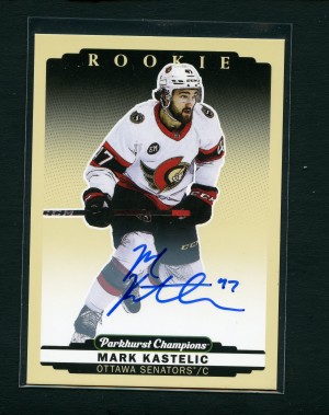 2022-23 Upper Deck Parkhurst Champions Rookies Mark Kastelic Rookie Auto RC