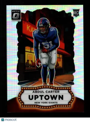 Abdul Carter 2025 Panini Donruss Optic #1 Uptown RC SSP Case Hit Giants