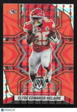 2022 Panini Mosaic Clyde Edwards-Helaire #95 Mosaic Reactive Orange