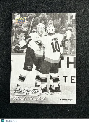 2026-27 Upper Deck Series 1 Brady Tkachuk #C-46 UD Canvas Black & White