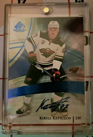 KIRILL KAPRIZOV 2020 SP Game Used Authentic Rookie Card Autograph Auto #180