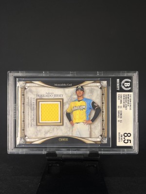 2017 BBM GENESIS Hokkaido Jersey 255/300 - Shohei Ohtani - BGS 8.5 NR-MT+