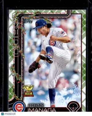 2025 Topps Holiday Shota Imanaga #H123 Green Plaid
