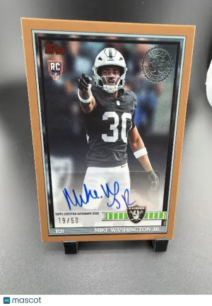 2026 Topps Flagship Football Mike Washington Jr. #91FRA-MW /50 RC