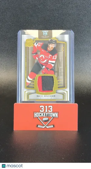 2024-25 Deck The Cup Nico Hischier #13 Gold Foil /8 Patch