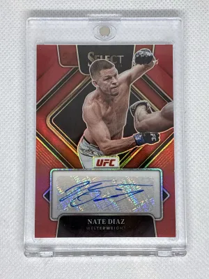 2022 Panini Select Nate Diaz Auto /99 front