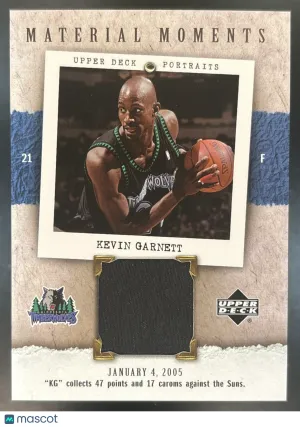 Portraits Kevin Garnett Material Moments #MM-KG Minnesota Timberwolves
