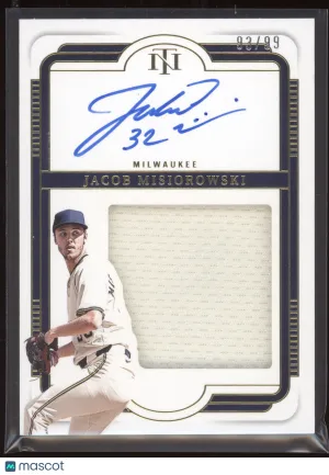 2025 Panini National Treasures Silhouette Signature Jacob Misiorowski #JMS 93/99