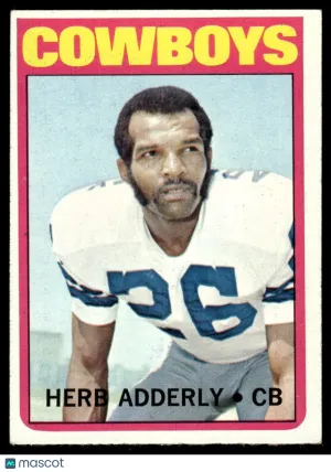 1972 Football Card Herb Adderly #66