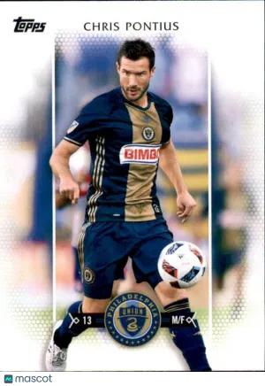 2017 Topps MLS Base #122 Chris Pontius Philadelphia Union Near Mint Soccer Card