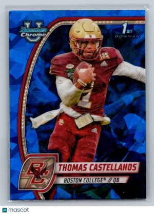 2024 Bowman University Sapphire Thomas Castellanos Boston College Eagles #172 Football Card