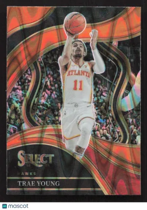 2023-24 Panini Select Trae Young #243 Orange Tectonic Prizms