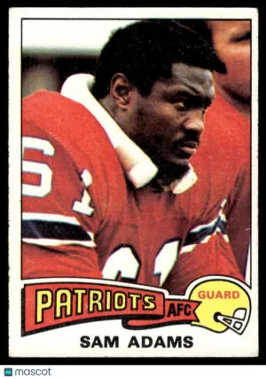 1975 Football Sam Adams #347