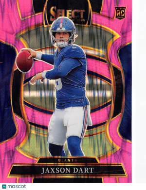 2026 Panini Select Jaxson Dart Pink Shock Rookie RC #93 New York Giants