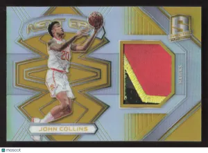 2017-18 Panini Spectra John Collins #NXT-22 Next Era Gold SN,MEM