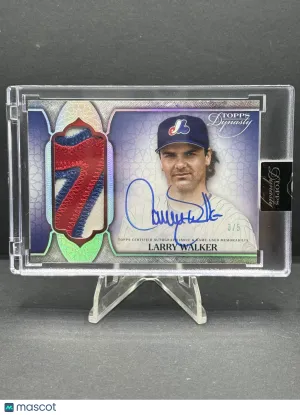 2025 Topps Dynasty Larry Walker #DAP-LW1 Patch 3/5 Memorabilia