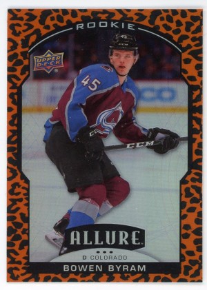 2000-01 Upper Deck Allure Bowen Byram Rookie Leopard