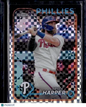 2024 Topps Chrome Bryce Harper #62 X-Fractor