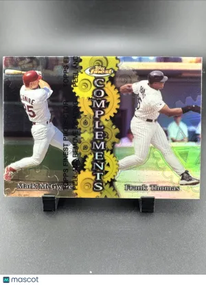 1999 Topps Finest Mark McGwire Frank Thomas #C6 Dual Refractor Parallel/Variety Insert