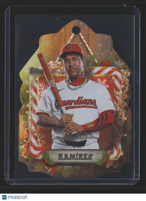 José Ramírez 2026 Topps Holiday Baseball #DCO5-Die-Cut Ornament Card