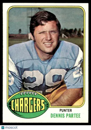 1976 Football Card Dennis Partee #387