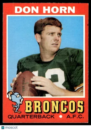 1971 Football Don Horn #59