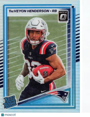 2025 Panini Donruss Optic TreVeyon Henderson Holo Rookie #248 New England Patriots