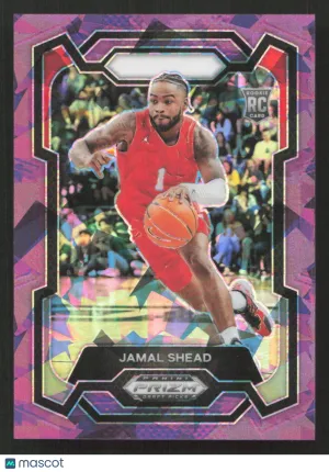 2024 Panini Prizm Draft Picks Jamal Shead #46 Prizms Purple Ice SN