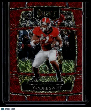 2022 Panini Select Draft Picks D'Andre Swift #35 Red Laser Prizm