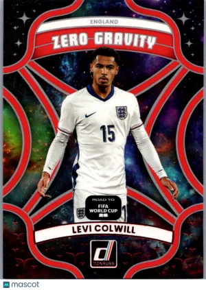 2025 Donruss Road to FIFA World Cup 26 Soccer Levi Colwill #25 Red Zero Gravity