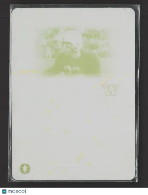 2008 Press Pass Legends Bowl Edition Football Card Hugh McElhenny #58 Yellow Printing Plate 1/1