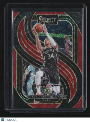 Giannis Antetokounmpo 2025 Panini Select Premier Level #137-REd Scope Prizm /249