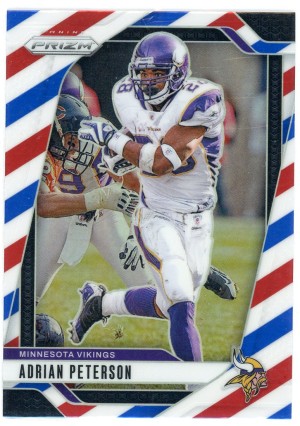 2024 Prizm #191 Adrian Peterson Prizm Red White Blue