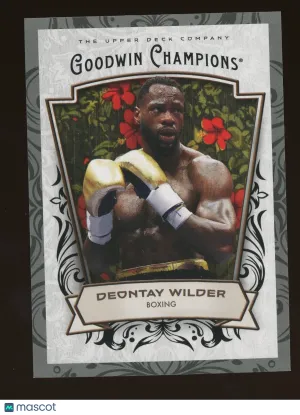 2026 Upper Deck Goodwin Champions Deontay Wilder #44 Glossy Black Near Mint Boxing Card