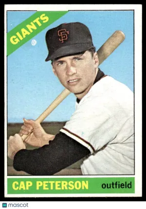 1966 Baseball Card Cap Peterson #349