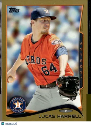 2014 Topps Lucas Harrell #419 Gold 0306/2014