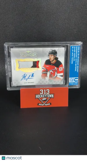 2025-26 Upper Deck Splendor Jack Hughes #BL-JH Silver /22 Patch