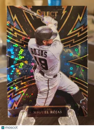 2021 Panini Select Miguel Rojas #SP-9 Black Disco Prizm One of One