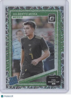 2025 Panini Donruss Optic Road to FIFA World Cup 26 Velocity Gilberto Mora #214 Mexico Soccer Card