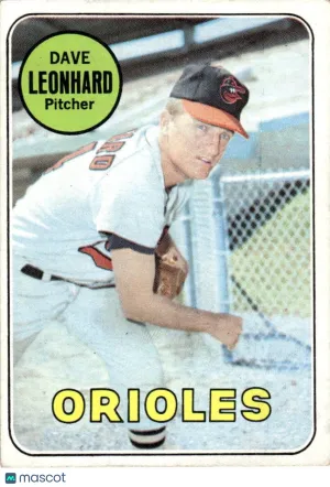 1969 Baseball Card Dave Leonhard #228