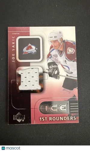 2001-02 Upper Deck Ice Joe Sakic #F-JS [Base] Memorabilia Insert