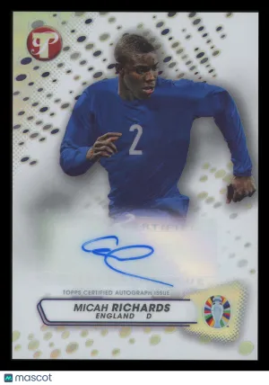 Micah Richards 2023 Topps Pristine Road to UEFA EURO 2024 #PA-MR Autograph England