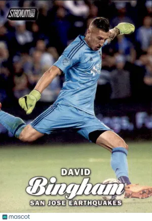 2017 Topps Stadium Club MLS Base #60 David Bingham San Jose Earthquakes Soccer Card