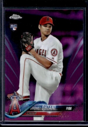 2018 TOPPS CHROME PINK REFRACTOR #150 SHOHEI OHTANI RC ANGELS