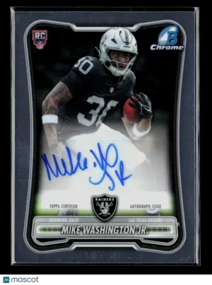 2026 Bowman Chrome Football Mike Washington Jr. #BCRA-MW RC Auto