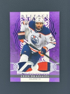 2026-27 Artifacts - Leon Draisaitl - Material Purple /15 - Dual patch