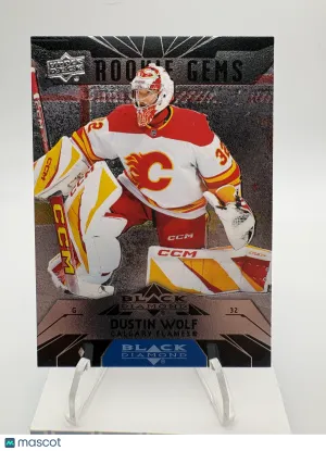 2024 Upper Deck Extended Series Black Diamond Rookie Gems Dustin Wolf #BD-14