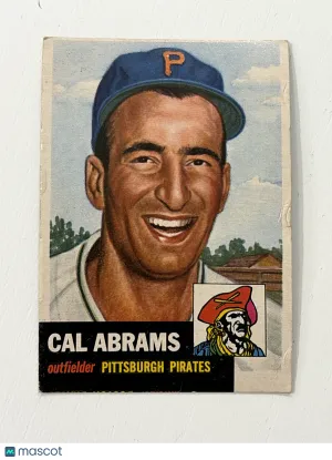 1953 Topps Cal Abrams #98 Nicely Centered