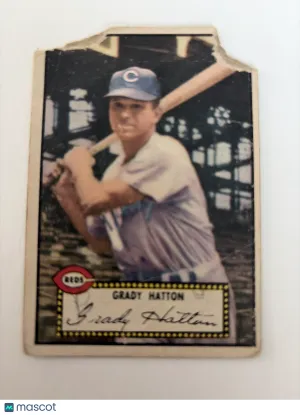 1952 Topps Grady Hatton #6 Low grade